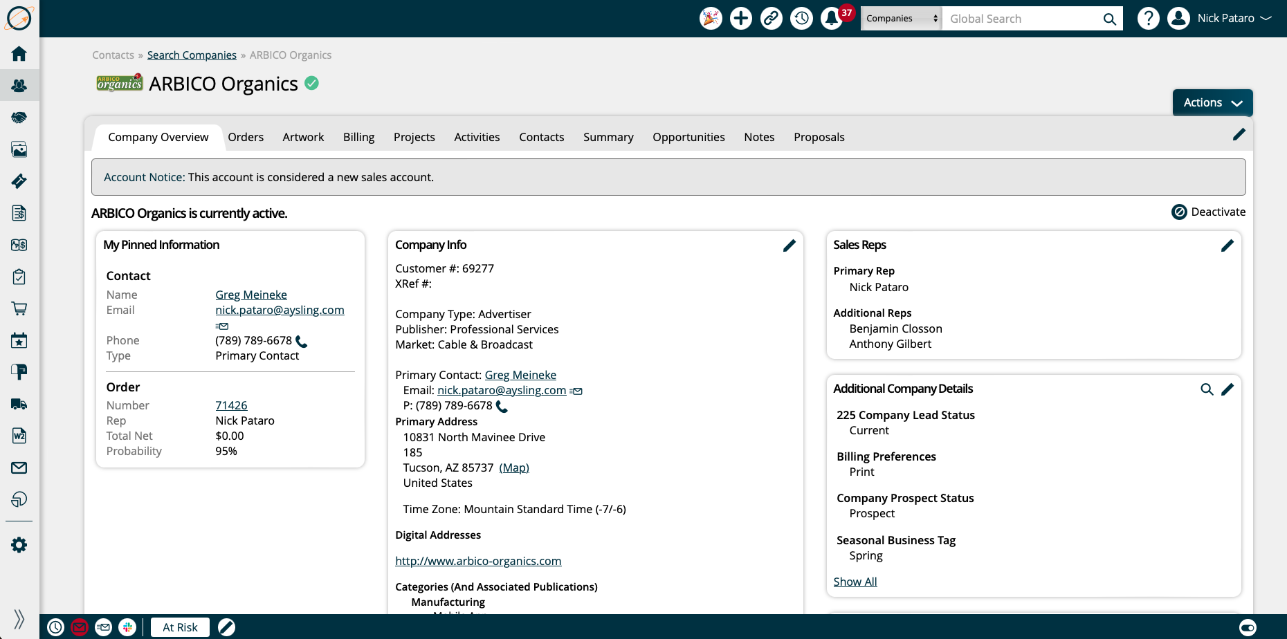 screenshot of Ad Orbit